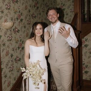 White Reception dress